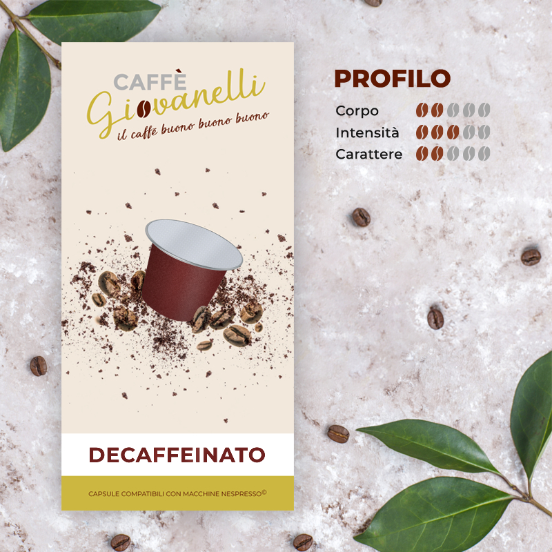 decaffeinato caffè giovanelli plastica